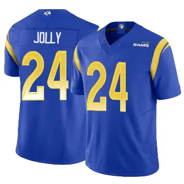 ＃24 Men's Shaun Jolly Royal Limited Los Angeles Rams Vapor F.U.S.E. Jersey