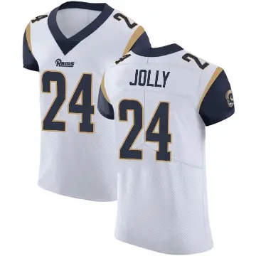 ＃24 Men's Shaun Jolly White Elite Los Angeles Rams Vapor Untouchable Jersey