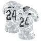 ＃24 Women's Shaun Jolly Arctic Camo Limited Los Angeles Rams 2024 Salute to Service Jersey