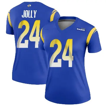 ＃24 Women's Shaun Jolly Royal Legend Los Angeles Rams Jersey