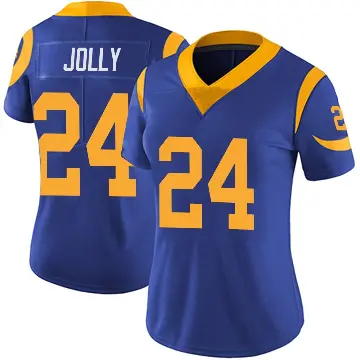 ＃24 Women's Shaun Jolly Royal Limited Los Angeles Rams Alternate Vapor Untouchable Jersey