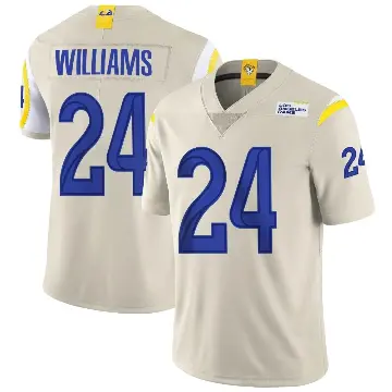＃24 Youth Darious Williams Limited Los Angeles Rams Bone Vapor Jersey