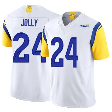 ＃24 Youth Shaun Jolly White Limited Los Angeles Rams Vapor F.U.S.E. Jersey