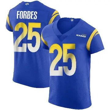 ＃25 Men's Emmanuel Forbes Jr. Royal Elite Los Angeles Rams Alternate Vapor Untouchable Jersey