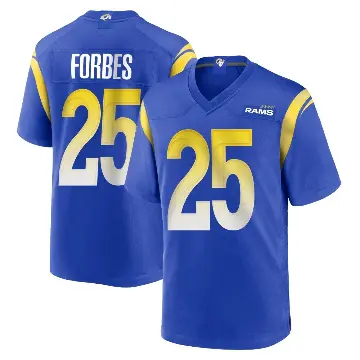 ＃25 Men's Emmanuel Forbes Jr. Royal Game Los Angeles Rams Alternate Jersey