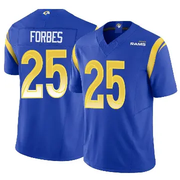 ＃25 Men's Emmanuel Forbes Jr. Royal Limited Los Angeles Rams Vapor F.U.S.E. Jersey