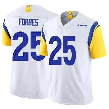 ＃25 Youth Emmanuel Forbes Jr. White Limited Los Angeles Rams Vapor F.U.S.E. Jersey