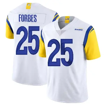 ＃25 Youth Emmanuel Forbes Jr. White Limited Los Angeles Rams Vapor Untouchable Jersey