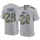 ＃28 Men's Marshall Faulk Gray Game Los Angeles Rams Atmosphere Fashion Jersey