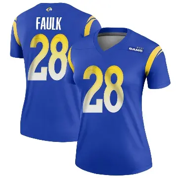 ＃28 Women's Marshall Faulk Royal Legend Los Angeles Rams Jersey