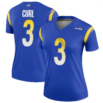 ＃3 Women's Kamren Curl Royal Legend Los Angeles Rams Jersey