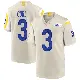 ＃3 Youth Kamren Curl Game Los Angeles Rams Bone Jersey