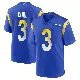 ＃3 Youth Kamren Curl Royal Game Los Angeles Rams Alternate Jersey