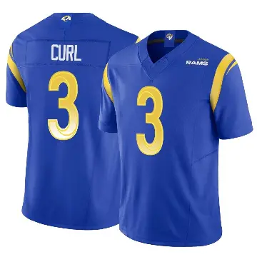 ＃3 Youth Kamren Curl Royal Limited Los Angeles Rams Vapor F.U.S.E. Jersey