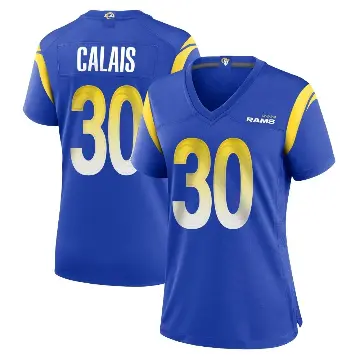 ＃30 Women's Raymond Calais Royal Game Los Angeles Rams Alternate Jersey