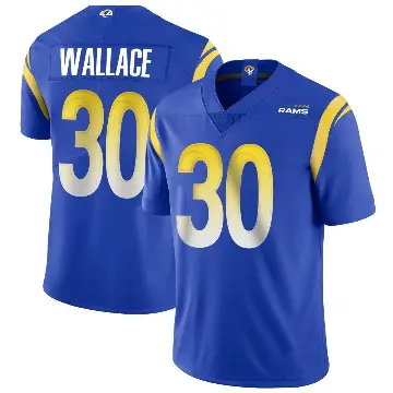 ＃30 Youth Josh Wallace Royal Limited Los Angeles Rams Alternate Vapor Untouchable Jersey