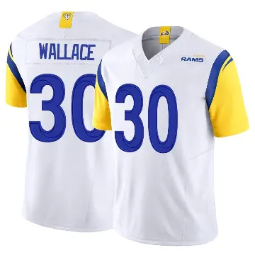 ＃30 Youth Josh Wallace White Limited Los Angeles Rams Vapor F.U.S.E. Jersey