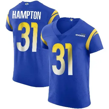 ＃31 Men's Nick Hampton Royal Elite Los Angeles Rams Alternate Vapor Untouchable Jersey