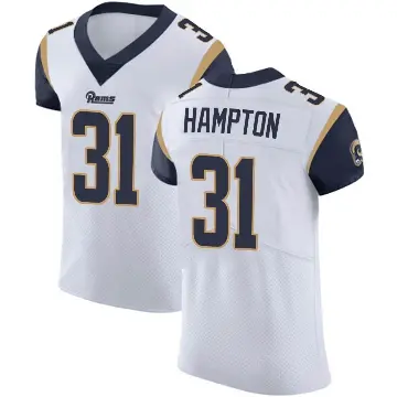 ＃31 Men's Nick Hampton White Elite Los Angeles Rams Vapor Untouchable Jersey