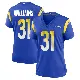 ＃31 Women's Darious Williams Royal Game Los Angeles Rams Alternate Jersey