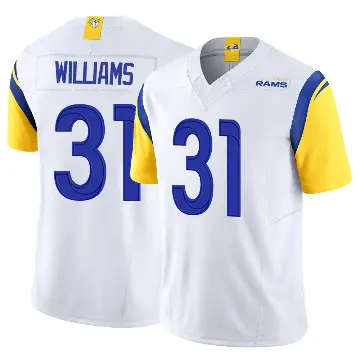 ＃31 Youth Darious Williams White Limited Los Angeles Rams Vapor F.U.S.E. Jersey