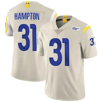 ＃31 Youth Nick Hampton Limited Los Angeles Rams Bone Vapor Jersey