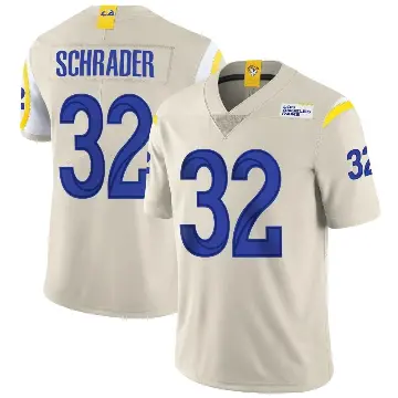 ＃32 Men's Cody Schrader Limited Los Angeles Rams Bone Vapor Jersey
