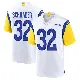 ＃32 Men's Cody Schrader White Game Los Angeles Rams Jersey