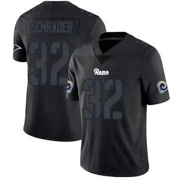 ＃32 Youth Cody Schrader Black Impact Limited Los Angeles Rams Jersey