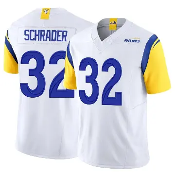 ＃32 Youth Cody Schrader White Limited Los Angeles Rams Vapor F.U.S.E. Jersey