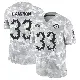 ＃33 Men's Cam Lampkin Arctic Camo Limited Los Angeles Rams 2024 Salute to Service Jersey