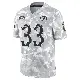 ＃33 Men's Cam Lampkin Arctic Camo Limited Los Angeles Rams 2024 Salute to Service Jersey