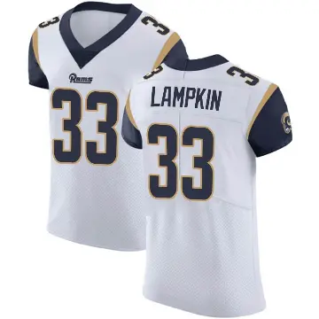 ＃33 Men's Cam Lampkin White Elite Los Angeles Rams Vapor Untouchable Jersey