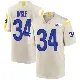 ＃34 Men's Tanner Ingle Game Los Angeles Rams Bone Jersey
