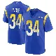 ＃34 Men's Tanner Ingle Royal Game Los Angeles Rams Alternate Jersey