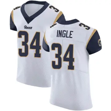 ＃34 Men's Tanner Ingle White Elite Los Angeles Rams Vapor Untouchable Jersey