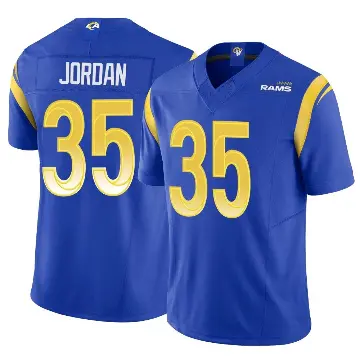 ＃35 Men's Michael Jordan Royal Limited Los Angeles Rams Vapor F.U.S.E. Jersey