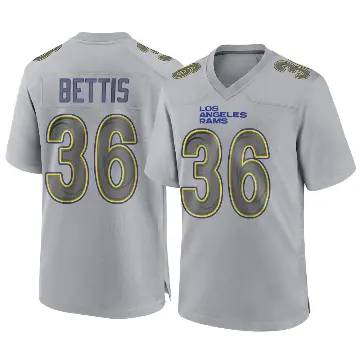 ＃36 Men's Jerome Bettis Gray Game Los Angeles Rams Atmosphere Fashion Jersey