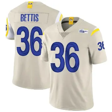 ＃36 Men's Jerome Bettis Limited Los Angeles Rams Bone Vapor Jersey