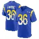 ＃36 Men's Jordan Waters Royal Game Los Angeles Rams Alternate Jersey