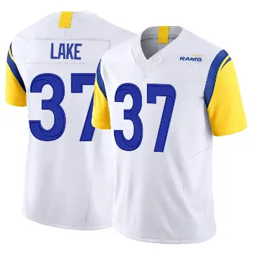 ＃37 Men's Quentin Lake White Limited Los Angeles Rams Vapor F.U.S.E. Jersey