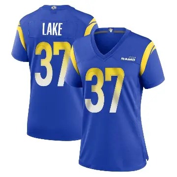＃37 Women's Quentin Lake Royal Game Los Angeles Rams Alternate Jersey