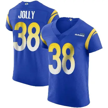 ＃38 Men's Shaun Jolly Royal Elite Los Angeles Rams Alternate Vapor Untouchable Jersey