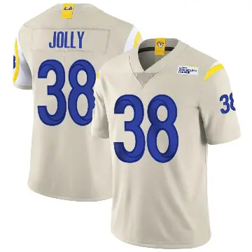 ＃38 Youth Shaun Jolly Limited Los Angeles Rams Bone Vapor Jersey
