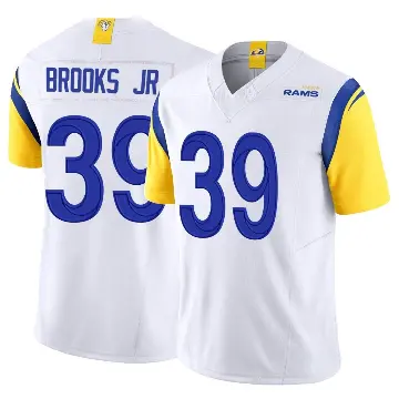 ＃39 Youth Antoine Brooks Jr. White Limited Los Angeles Rams Vapor F.U.S.E. Jersey