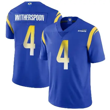 ＃4 Men's Ahkello Witherspoon Royal Limited Los Angeles Rams Alternate Vapor Untouchable Jersey