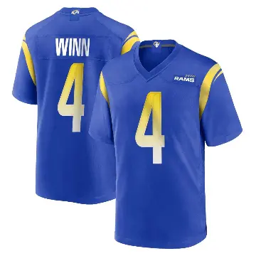 ＃4 Men's Dresser Winn Royal Game Los Angeles Rams Alternate Jersey