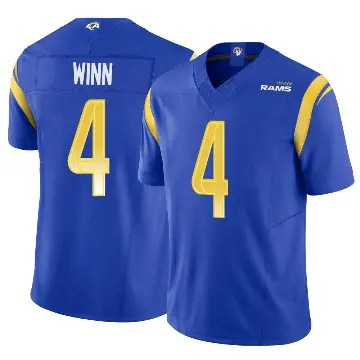 ＃4 Men's Dresser Winn Royal Limited Los Angeles Rams Vapor F.U.S.E. Jersey