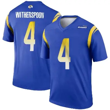 ＃4 Youth Ahkello Witherspoon Royal Legend Los Angeles Rams Jersey