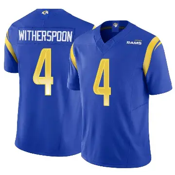 ＃4 Youth Ahkello Witherspoon Royal Limited Los Angeles Rams Vapor F.U.S.E. Jersey